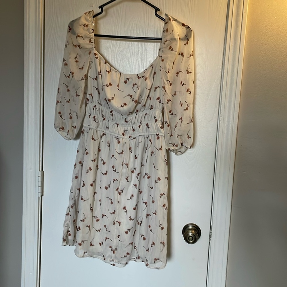 floral print mini dress